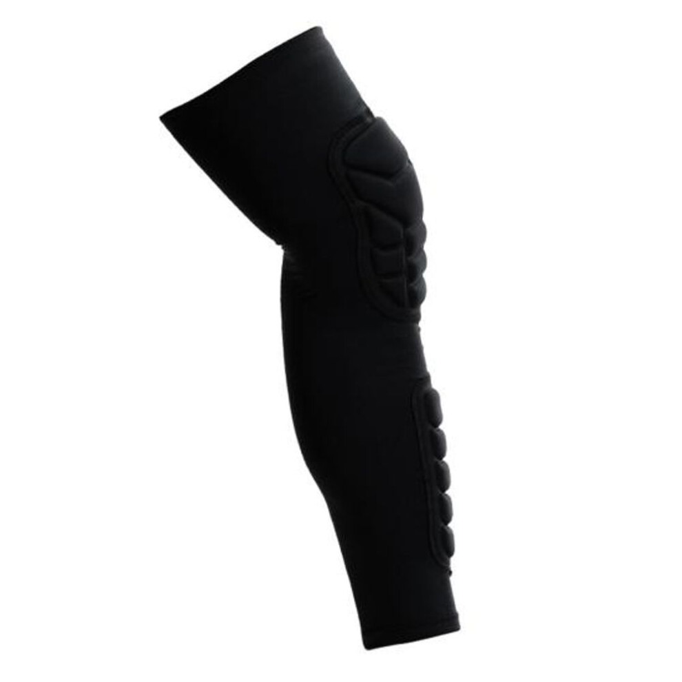 (black, M) 1pc Sports Knee Pad Shin Guard High Elastic Breathable Impact Resistant Shin Sleeve Protective Football Equipment