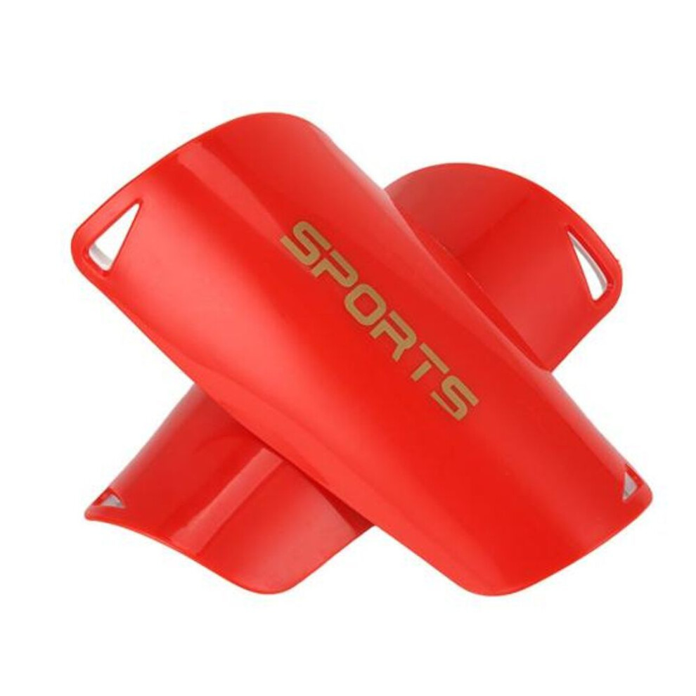 (red, S) 1 Pair Mini Soccer Shin Guards Anti-Slip Kids Teens Adults Soccer Players Miniature Shin Pads Protectors Football Games Protective Equipment