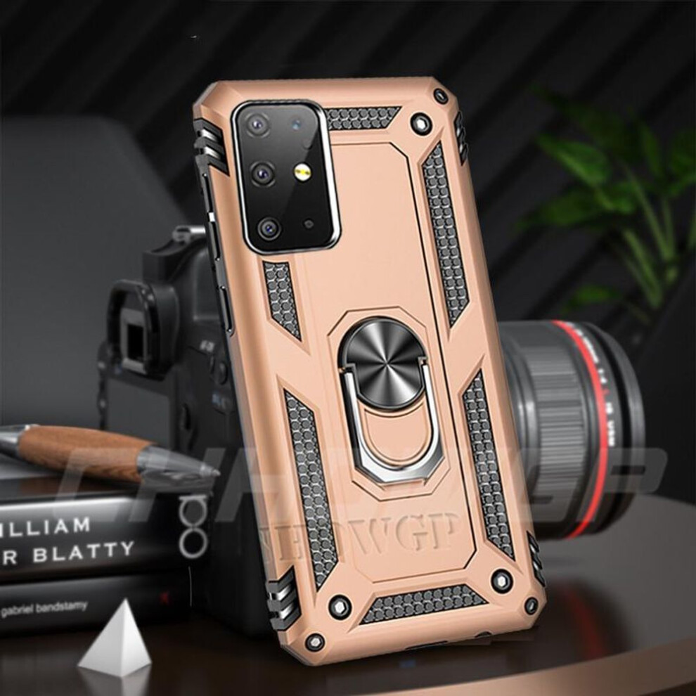 (, Samsung S20 Plus) Shockproof Magnetic Armor Case For Samsung Galaxy A51 A71 A21s A50 A70 A70 A01 A11 A21 A31 A41 A81 A91 A40 A20 A10 S S20 S10 Gold 9137252889259