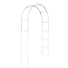 (White) Arch Metal Garden Trellis Arbour Rose Climbing Plants Decoration Stand Outdoor