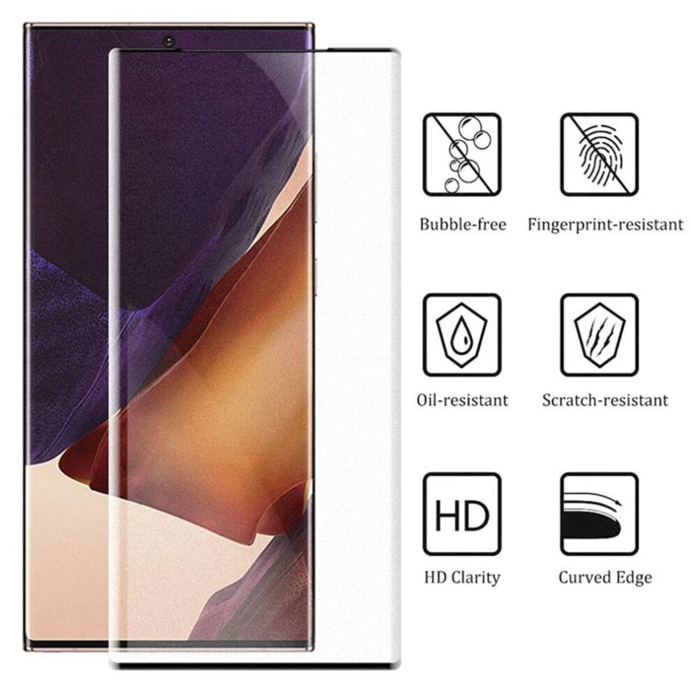 (S24 Plus) 9h Full Glue Soft Curved Ceramic Tempered Glass For Samsung Galaxy S25 S24 S21 S23 S22 Plus Note 20 Ultra Matte  Frosted Screen Protector Film