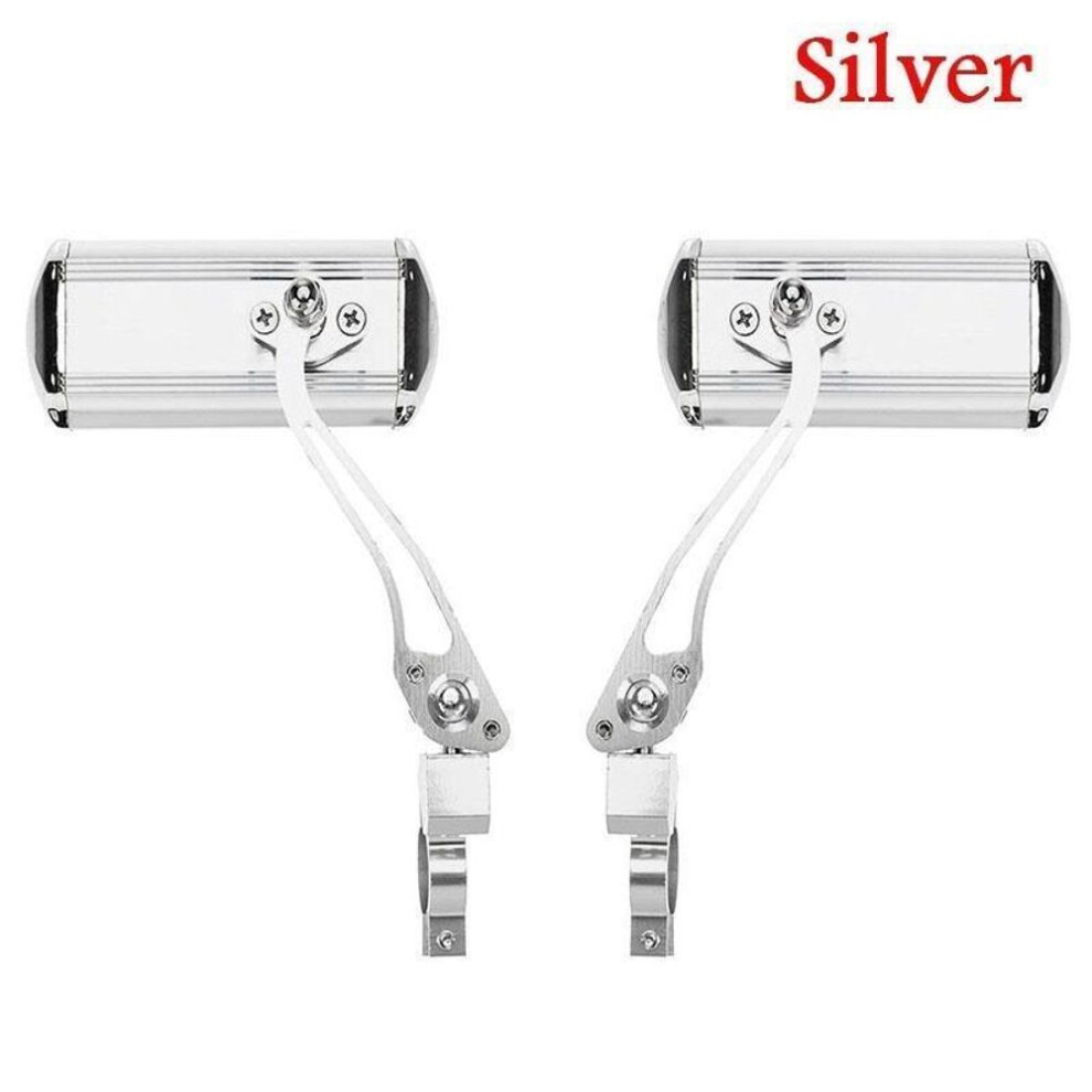(white) New Bike Rearview Mirror 1 Pair Adjustable Universal Cycling Bike Motorcycle Bicycle Rearview Mirrors