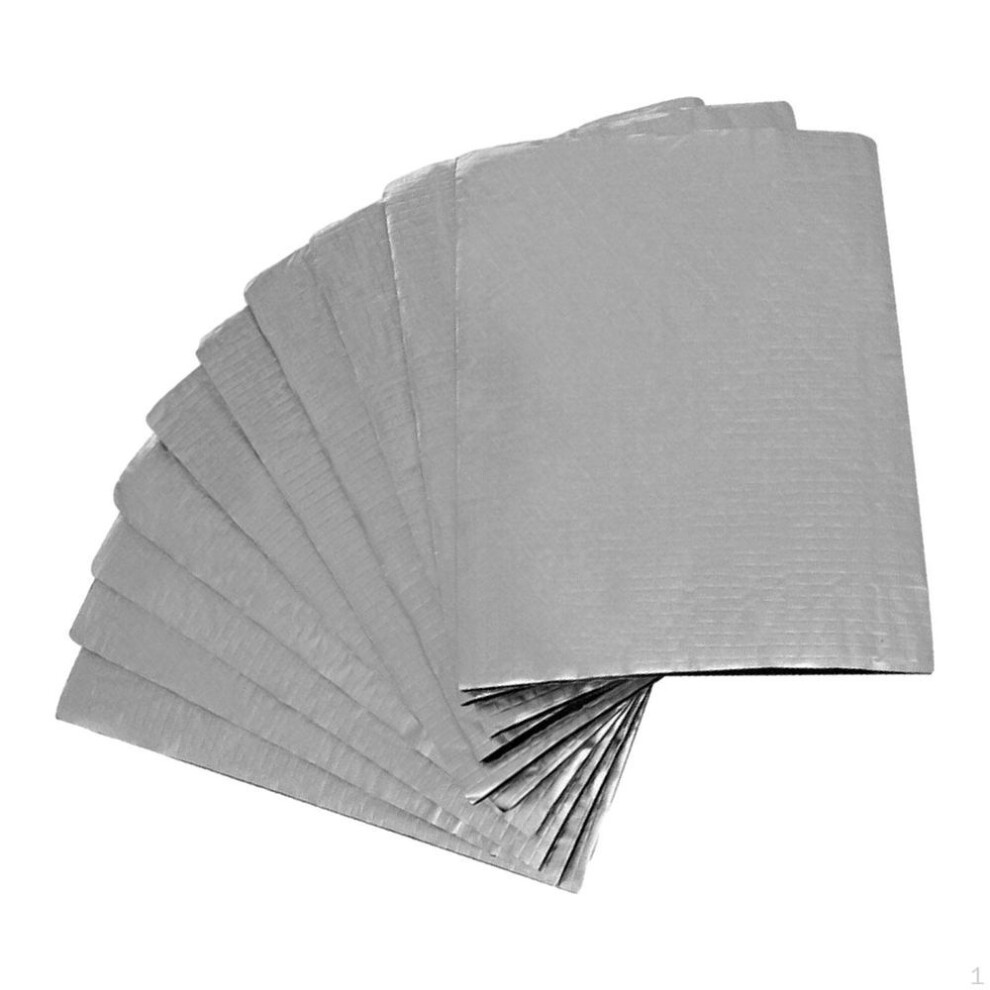 10pcs Car Sound Deadening Heat Insulation Mat Soundproof Pad