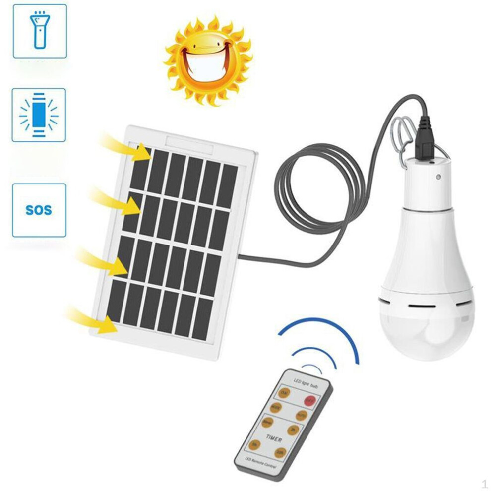USB Portable Solar Bulb, Outdoor Indoor home Lighting, Camping Tent Fishing Lamp, Saving ed 4-Mode