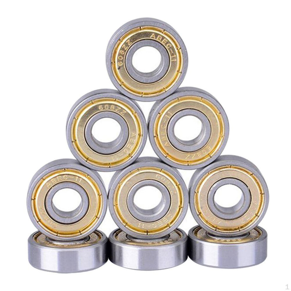 10pcs Skateboard Bearing Replacement Skates Wheels Steel Bearings Sealed Abec-11