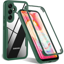 (green, Samsung A22 5G) Built-in Screen Protector Case 360 Full Body Protective Cover For Samsung Galaxy Anti-Scratch Shockproof Bumper Phone Case
