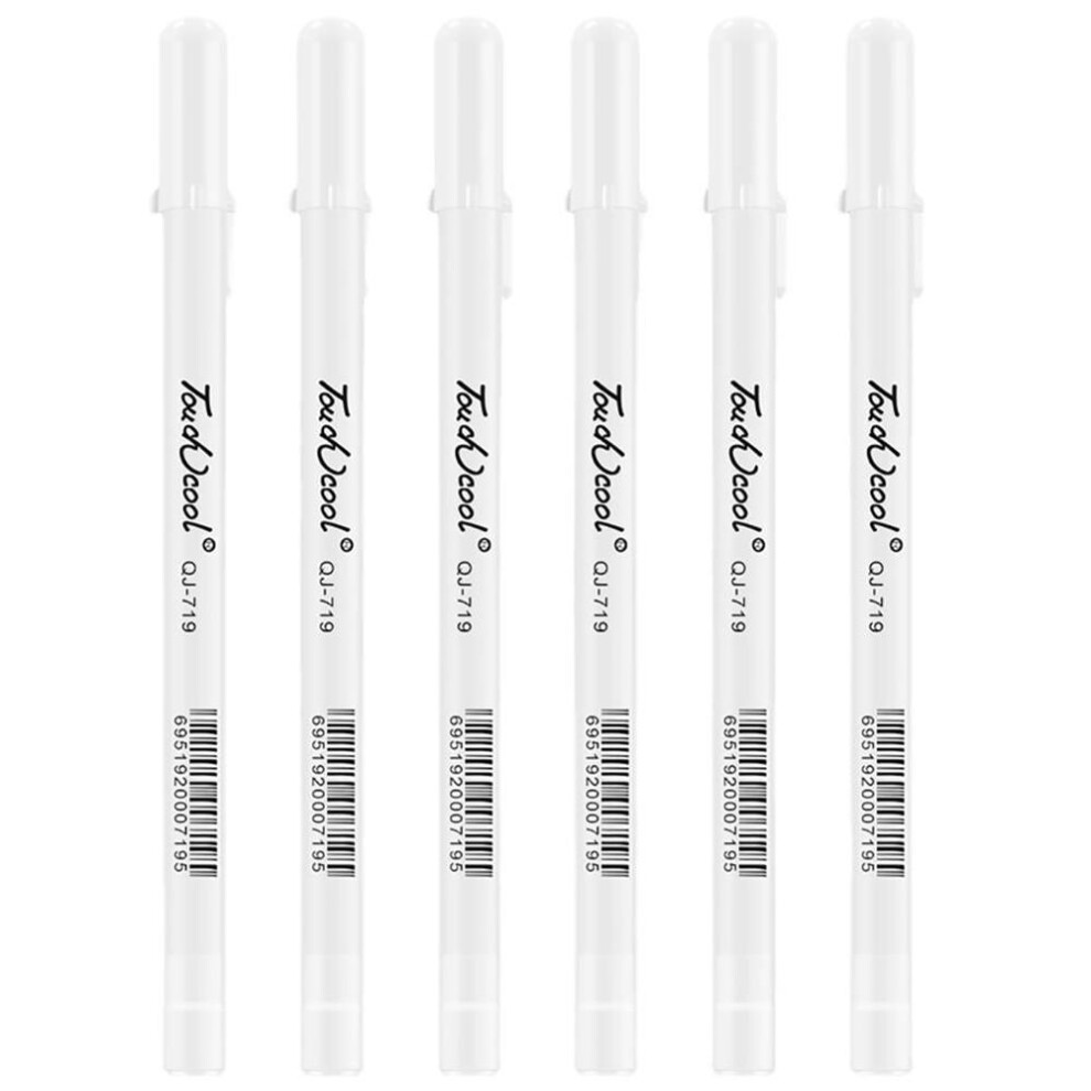 (white, 0.8mm) 0.8mm White Marker Pen Creative Ink Gel Pen Highlight Painting Graffiti Pens For Student Drawing Art Writing Stationery Supplies