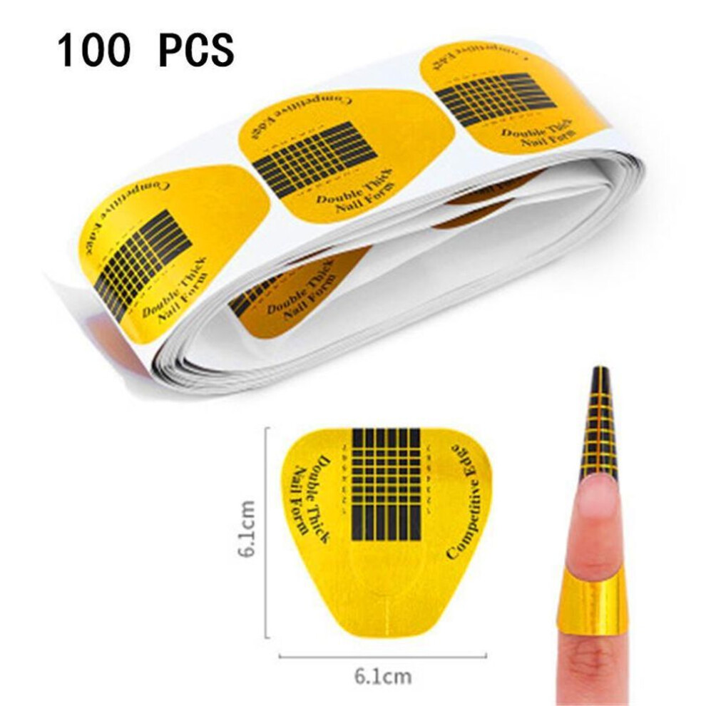 (#07) Crystal Extension Uv Gel Nail Manicure Nail Extension Sticker On For Long-lasting Horseshoe Shape Nail Extension Tool