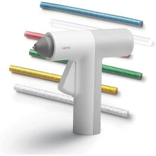 (As show, One size) ordless Hot Glue Gun, 30S Fast Heating, 20pcs Colorful Sticks, USB Rechargeable, Anti Spill for Repair, DIY