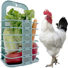 (As show, One size) Chicken Feeders Folding Chicken Coop Accessories Hanging Fruit Feeder for Hens Pet Chickens