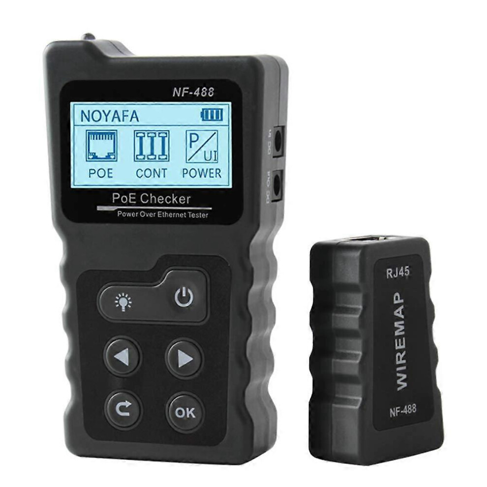 (As Show, One Size) Poe Voltage And Current Tester With Nf-488 Cable Tester 5093442679045