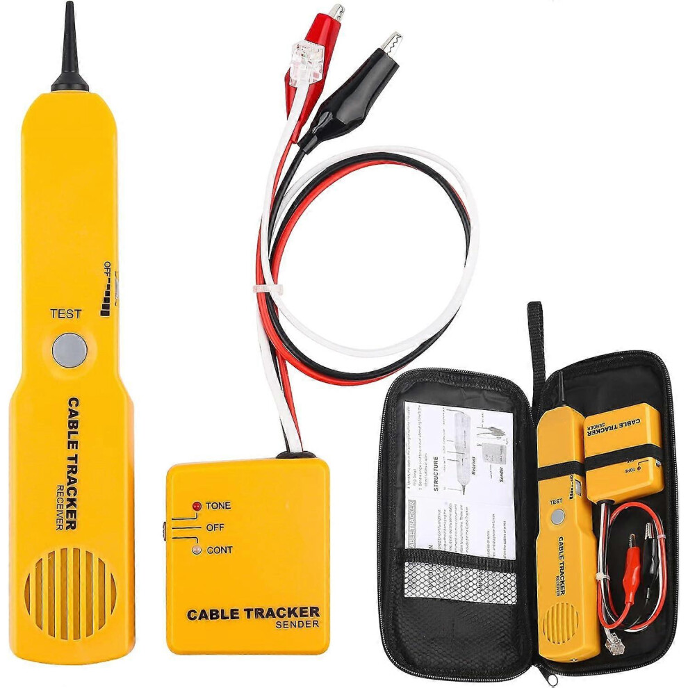 (As Show, One Size) Circuit Tester, Wire Tracer And Tone Generator, Network Cable Tester Rj-11 Plug, Search And Locate Wires And Cables, Test Circuit 5093442679137