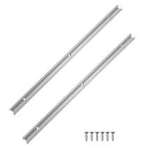 (As show, One size) 2pcs T Slot Miter Track, Aluminum T Tracks,Aluminum Alloy T Track, T-Slot Miter Track, T rail miter slot