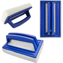 (As show, One size) 3 Pieces Pool Sponge Brushes Pool Wall Brush Pool Brush Cleaning Tools Swimming Pool Brush with Handle