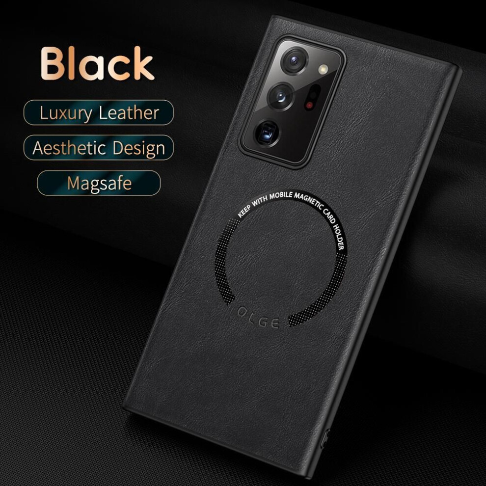 (, Samsung Note 20) Case For Samsung Galaxy Note 20 Ultra Case Leather Phone Cover For Samsung Galaxy Note 10 Plus Luxury Case For Note20 Note10 Black 3569393438120