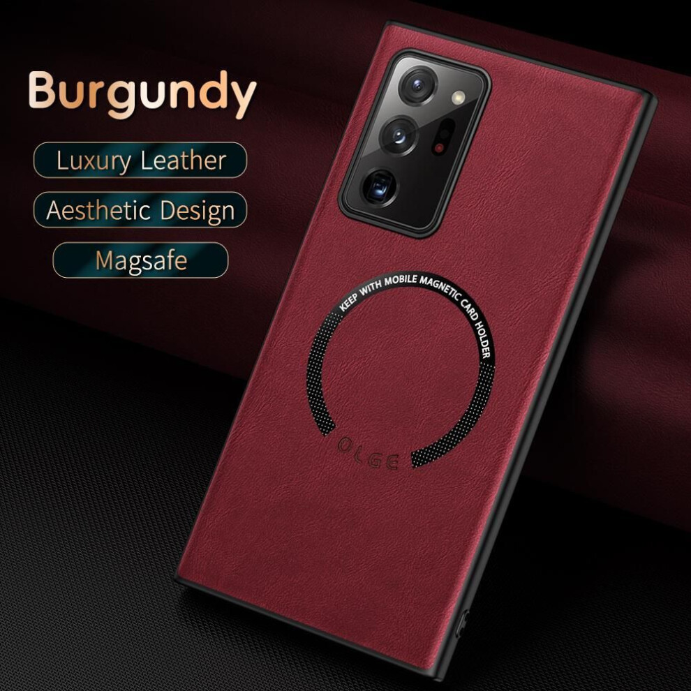 (claret, Note 10 Plus) Case For Samsung Galaxy Note 20 Ultra Case Leather Phone Cover For Samsung Galaxy Note 10 Plus Luxury Case For Note20 Note10