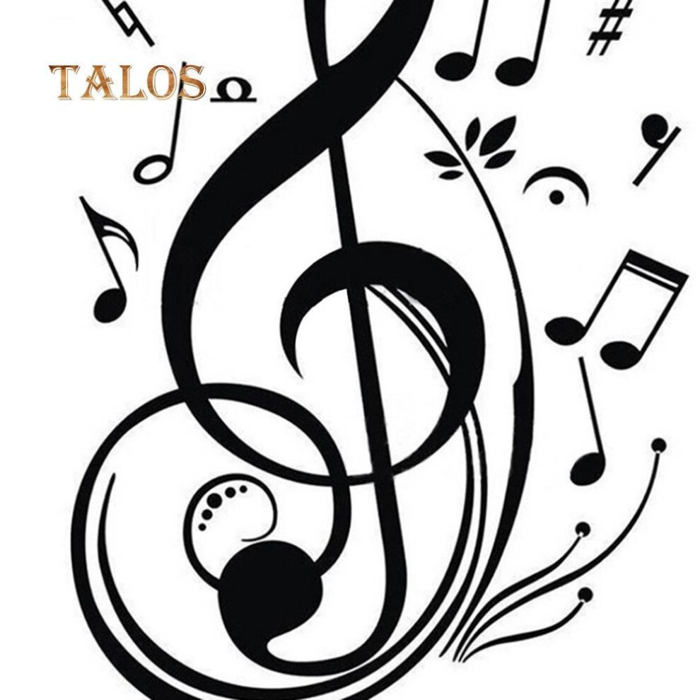 Music Notes Home Decor Sticker Decal Cars Truck Laptop Window Wall Bumper Badges For Auto