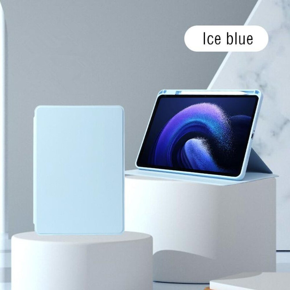 (sky blue, Xiaomi Pad 6Pro 11) Rotating Leather Tablet Case for Xiaomi Redmi Pad SE 10.6 MI Pad 5 Pro 12.4 Xiaomi Pad 6 Max 6 Pro 11 Inch 2023 Clear Back Protection Cover