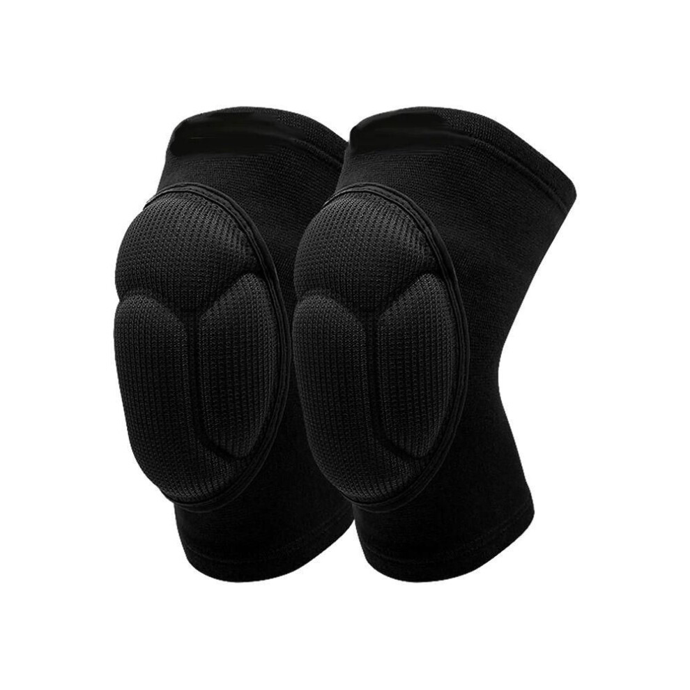 (L) 1pair Sponge Volleyball Thickening Knee Pads Anti Collision Elastic Knee Pads  Dancer Runner