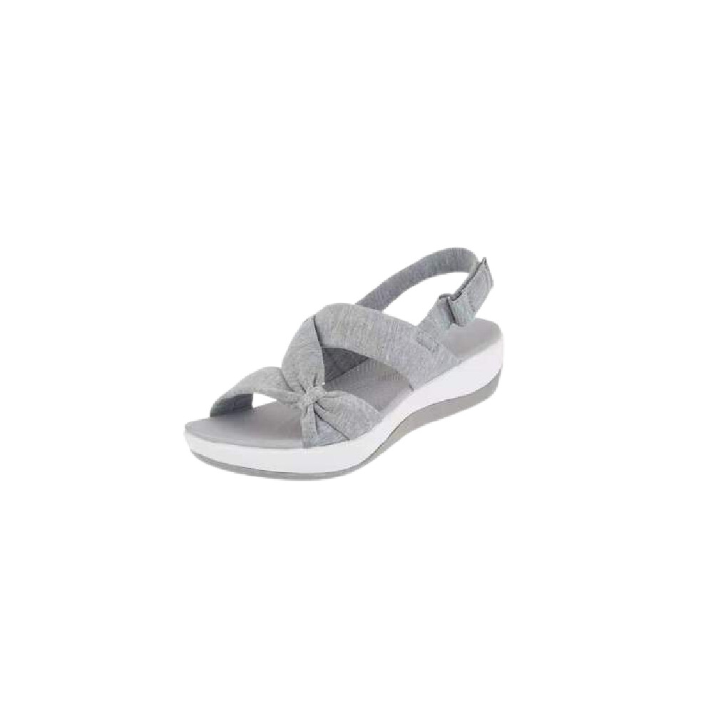 (Gray, EU38) Casual Women Orthopedic Sandals Comfort Flat Summer Beach Ladies Sandals