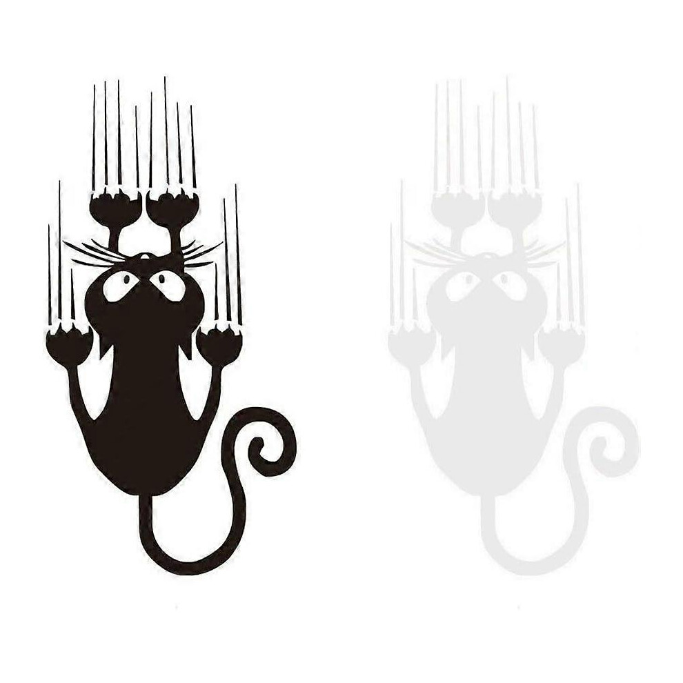(As Show, One Size) Cute Funny Cat Car Stickers &Scratches Funny Cat & Creative Funny Car Vinyl Decal Sticker 5091524064864