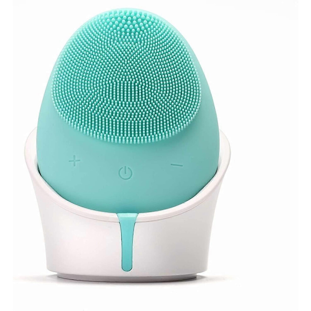 (As show, One size) Silicone Facial Cleansing Brush, Waterproof and Rechargeable - Anti-Aging Face Cleansing