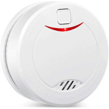 (As show, One size) Smoke Detector, Fire Detector with Photoelectric Sensor, Self Test, Red Dot Award, for Home/Shop/Business (1 Piece)