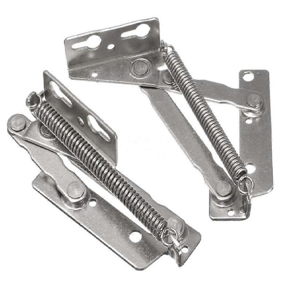 (As Show, One Size) 80 Degree Cabinet Hinge Full Hinge Lid Furniture Base Spring Hinge, 1 Pair 5093442656589