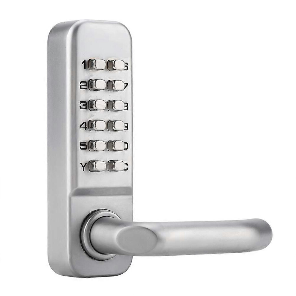 (As Show, One Size) Waterproof Mechanical Code Lock, 1-11 Digit Code Combination Security Password Coded Lock 5093442614282