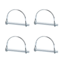(As show, One size) 4pcs Safety Coupler Pin Lock Shaft, 1/4 Inch PTO Lockout with Round Retainer Wire