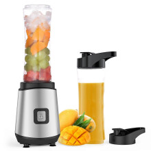 (As show, One size) 400W Mini Blender Smoothie Maker, with 2 Portable 600ml Bottles BPA Free, Shake Mixer for Milk Shakes, Smoothies, Ice Cream and Baby Food, 25.000 rpm,