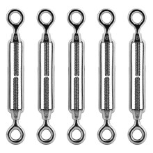 (As show, One size) Cable tensioner with hook and eye - Made of 304 stainless steel, M6 tensioner.