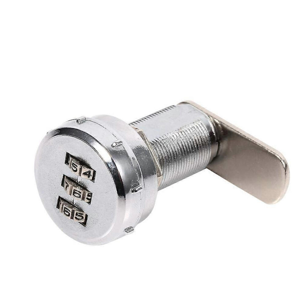 (As Show, One Size) Code Lock Coded Drawer Cabinet Lock Digital Mechanical 3-Digit Combination Code Zinc Alloy For Cabinet Cupboard Drawer Mailbox(17~ 5093442608182