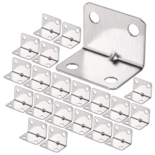 (As show, One size) 100Pcs Stainless Steel Corner Brace, Heavy Duty 90 Degree Brace, Right Angle Brace, Small Fixing Brace for Wood