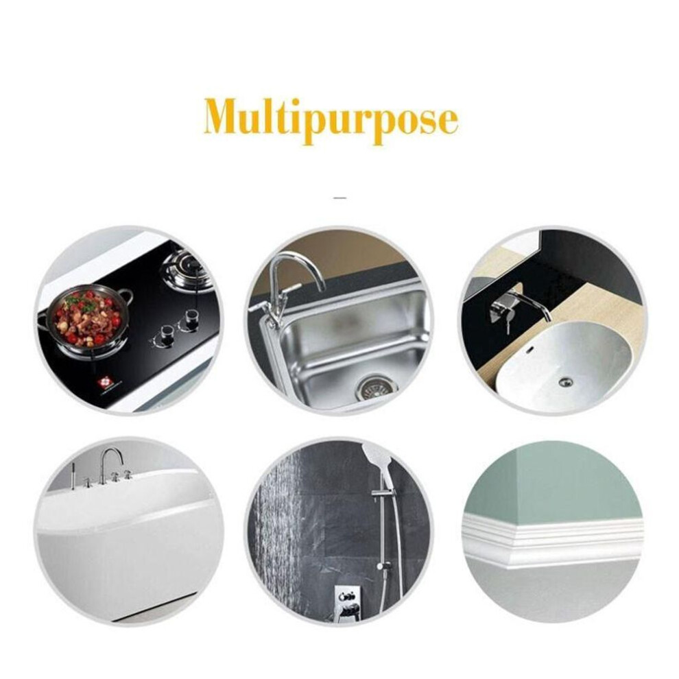 (5cm * 3m) 3/5m Waterproof Kitchen Sink Clear Tape Mildewproof Nano Tape Bathroom Toilet Crevice Strip Self-adhesive Pool Water Seal