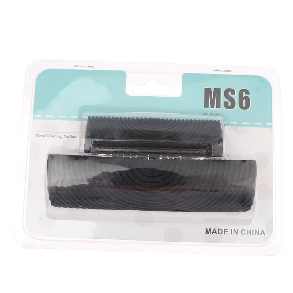 (black) Rubber Roller Brush Painting Tools Diy Imitation Wood Graining Texture Roller