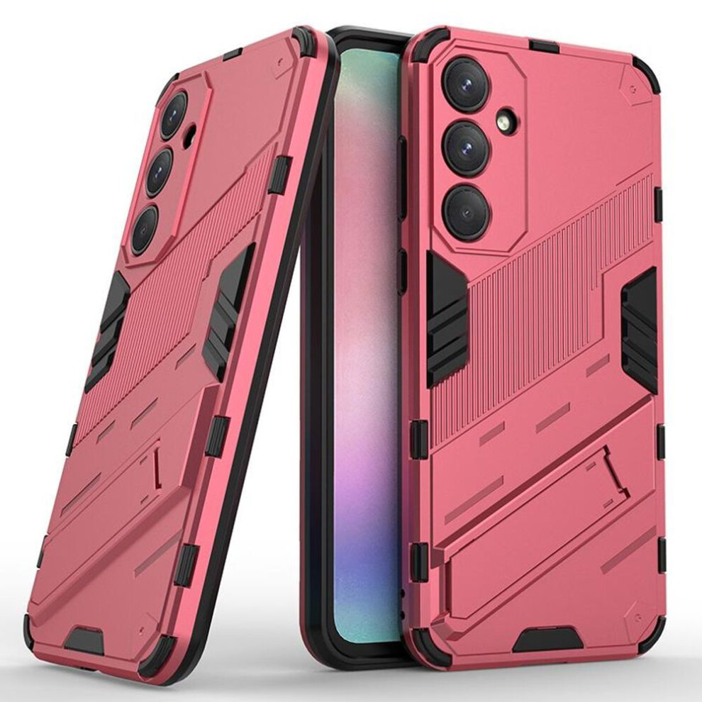 (rose red, For Samsung Galaxy A55 5G) For Samsung Galaxy A55 A 55 5G Case Shockproof Hard Armor Stand Phone Case Back Cover