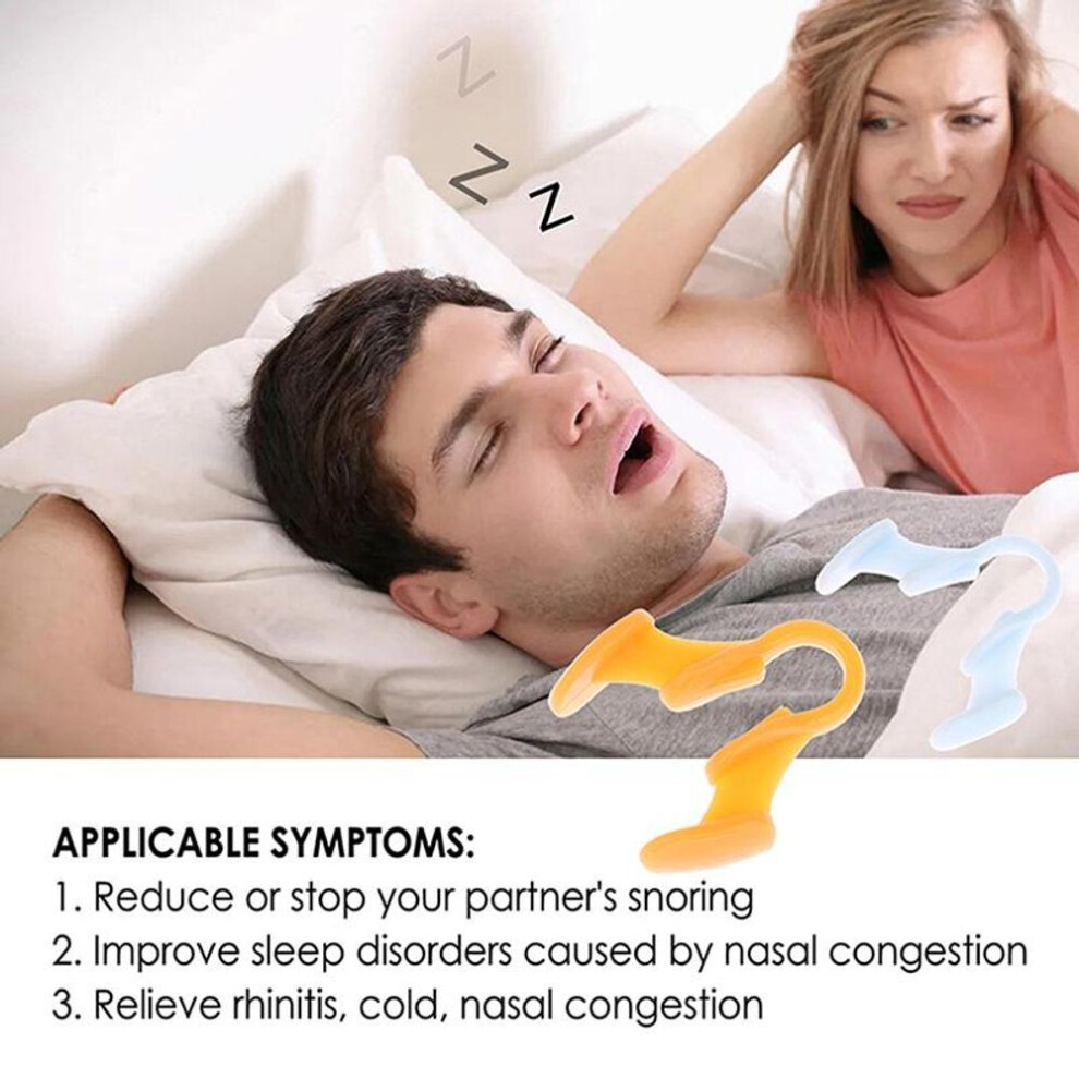 4pcs Silicone Mini Anti Snoring Device Noise Stop Sleep Aid Apnea Nose Clip