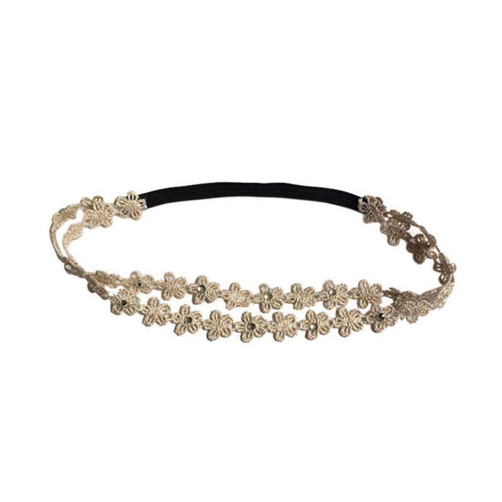 (gold) Baby Girls Floral  Hairband Headbands Hair Accessories