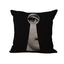 (08) Linen Vintage Piero Fornasetti Face Throw Pillow Case Waist Cushion Cover New