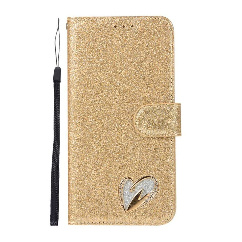 (gold, For Samsung A12) Glitter Bling Case For Samsung Galaxy A52 A52s A53 A13 A72 5g A51 A71 A50 A70 A30s A12 A21s Flip Leather Book Jewell Cover Cas