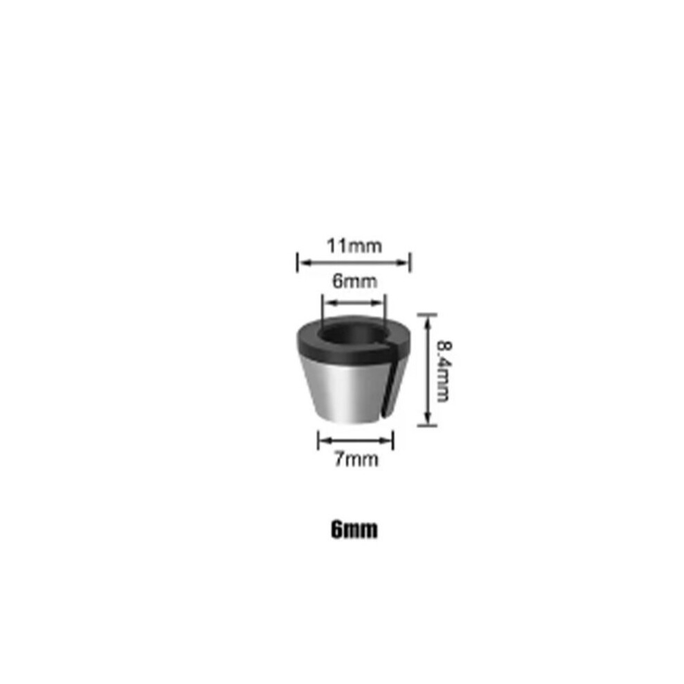 (6mm) 6mm 6.35mm 8mm Milling Cutter Collet Adapter High Precision Carpentry Adapter  Engraving