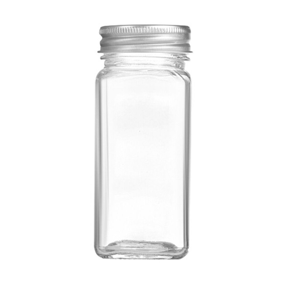 (1) With Acacia Wood Lids Glass Sealed Spice Jars Transparent Storage Tank Food Storage Sealing Jar