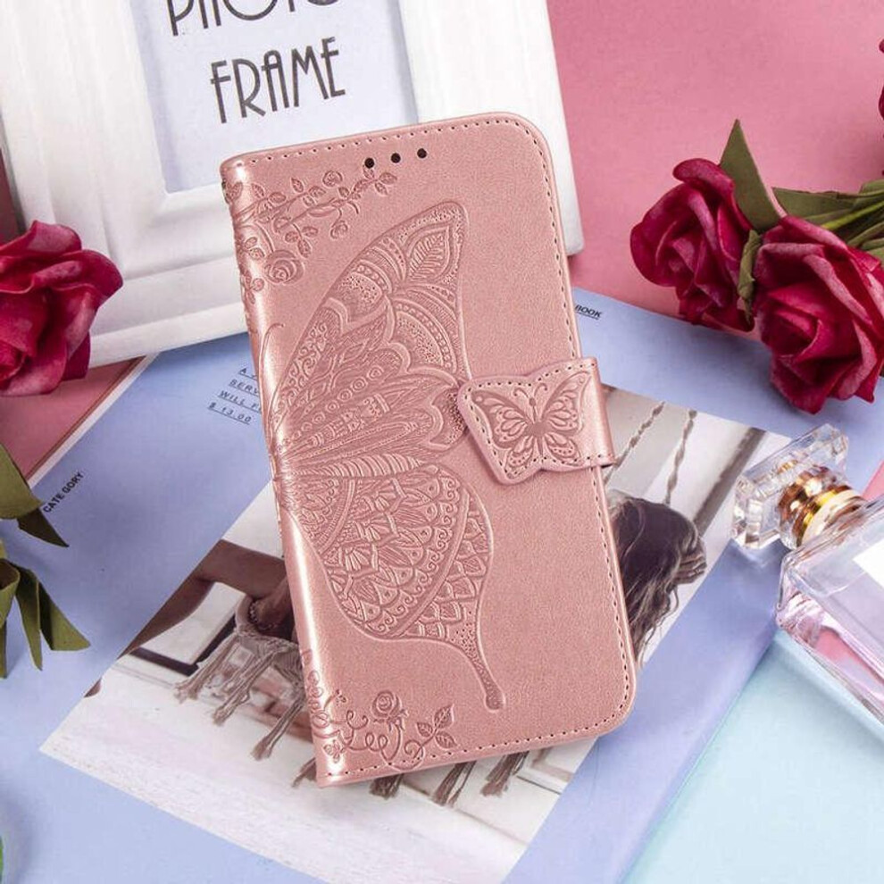 (, Samsung Galaxy S10e) Wallet Flip Leather Case Samsung Galaxy S8 S9 S10 S20 Plus A51 A71 A50 A30 Fashion Butterfly Pattern Gold 8150808384085