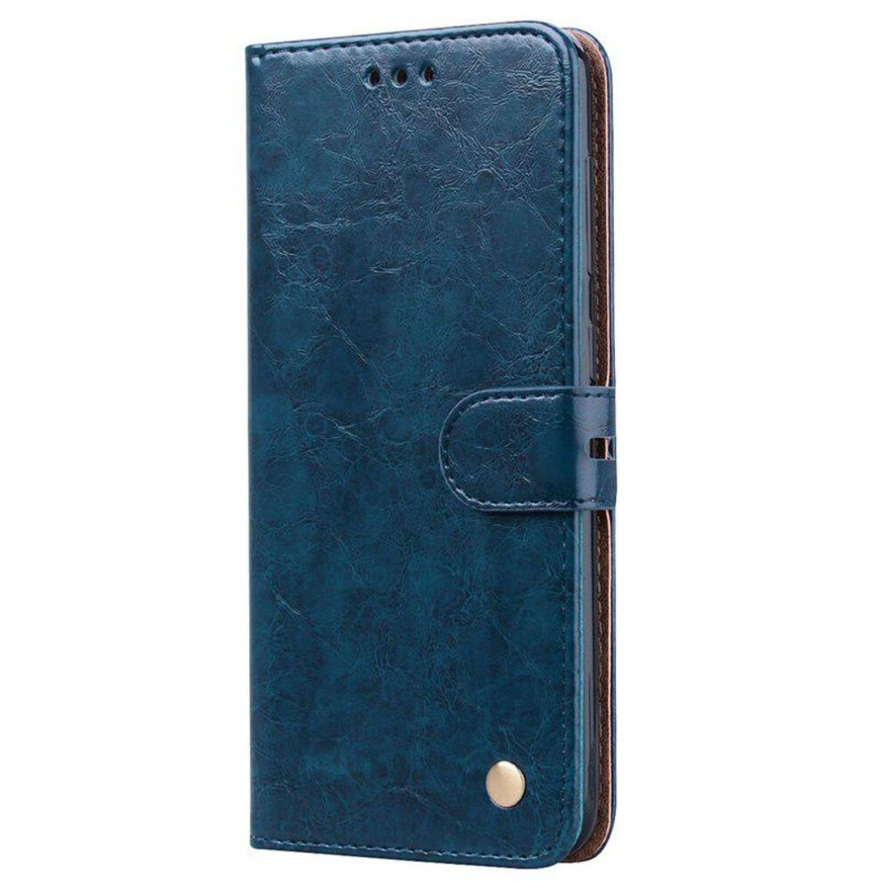(, Samsung J2 2018) Magnetic Flip Leather Phone Case Samsung Galaxy S10 S8 S9 Plus A30 A50 A6 A8 A7 J4 J6 2018 J3 J5 J7 S20 S21 Fe S22 A51 A12 A22 Blue 8758888707444