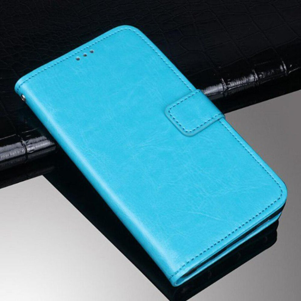 (, Huawei P30 Lite) Leather Case Huawei P30 Lite P20 Pro Honor 8 9 10 Samsung Galaxy Xiaomi Mi 9 Redmi Note 11 Iphone 11 12 Flip Wallet Cover Blue 3495727048577