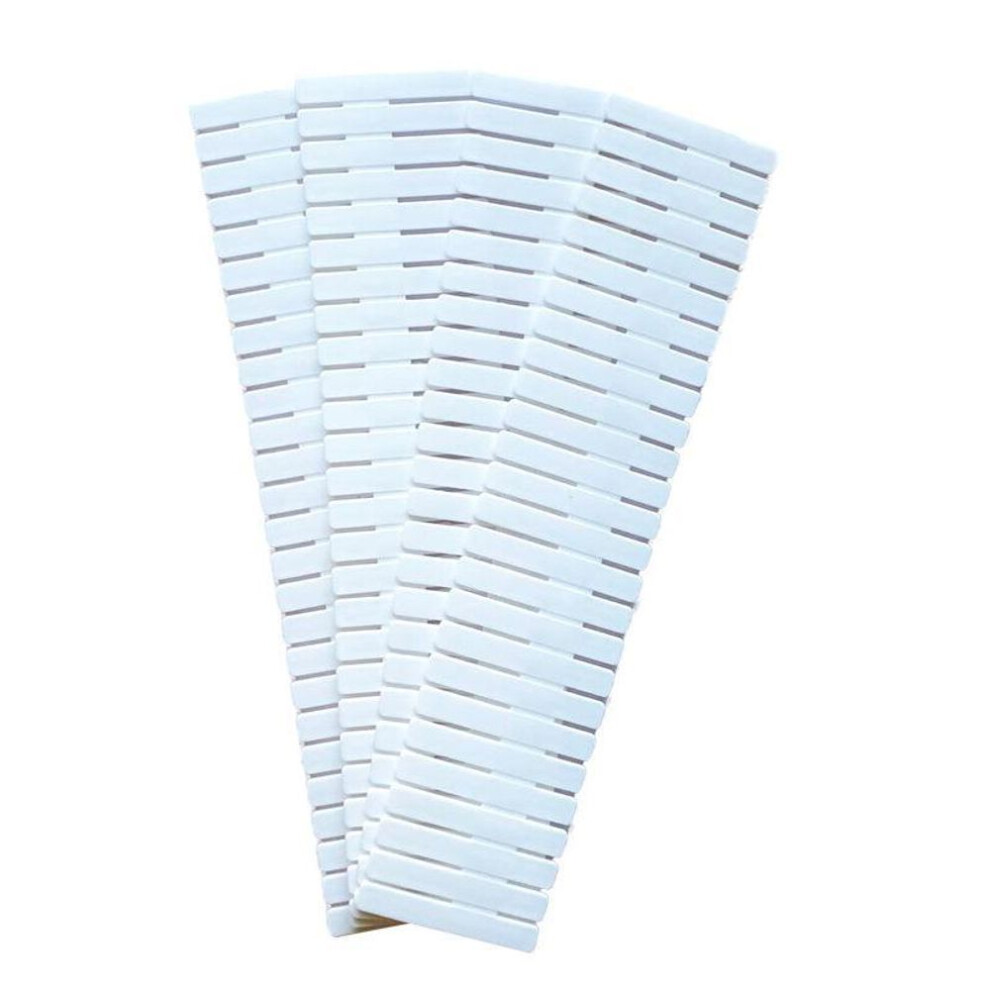 (blue, 4-pack, Long 37*7cm) Plastic Drawer Divider Storage Box for Underwear and Socks - Ideal for Organizing and Maximizing Drawer Space