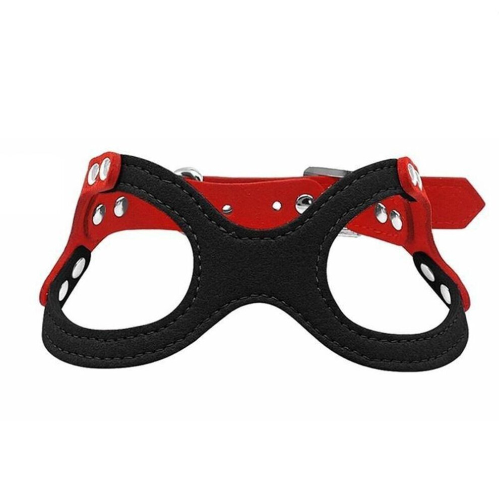 (black, S) Soft Leather Pet Dog Cat Harness For Puppies Chihuahua Yorkie Ajustable Dog Lead