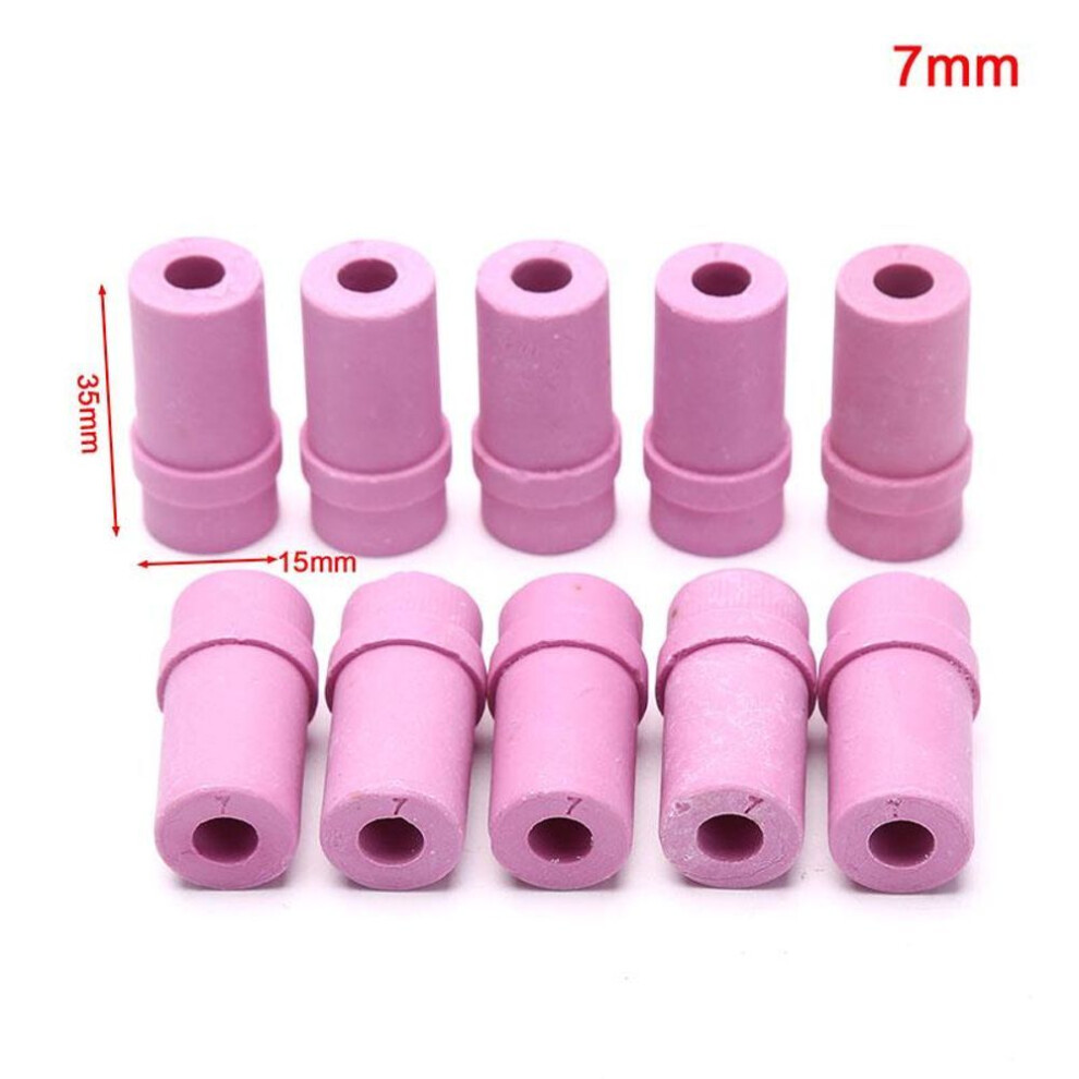 (7mm) 10pcs Ceramic Sandblast Nozzle Air Sandblaster Tips For Pneumatic Blasting Tools