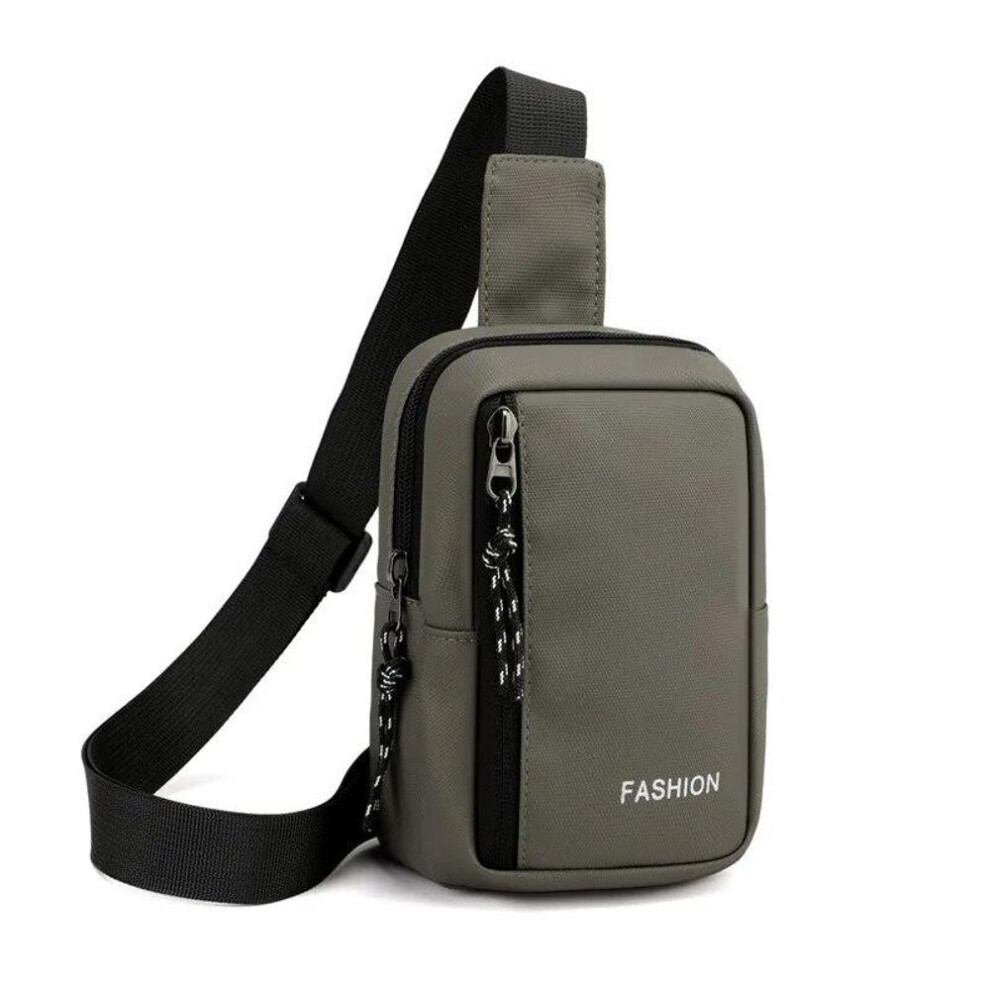 (khaki) Men Oxford Chest Bags Casual Mini Crossbody Bag Small Men&apos;s Shoulder Bag Men Diagonal Small Backpack Messenger Phone Waist Pack